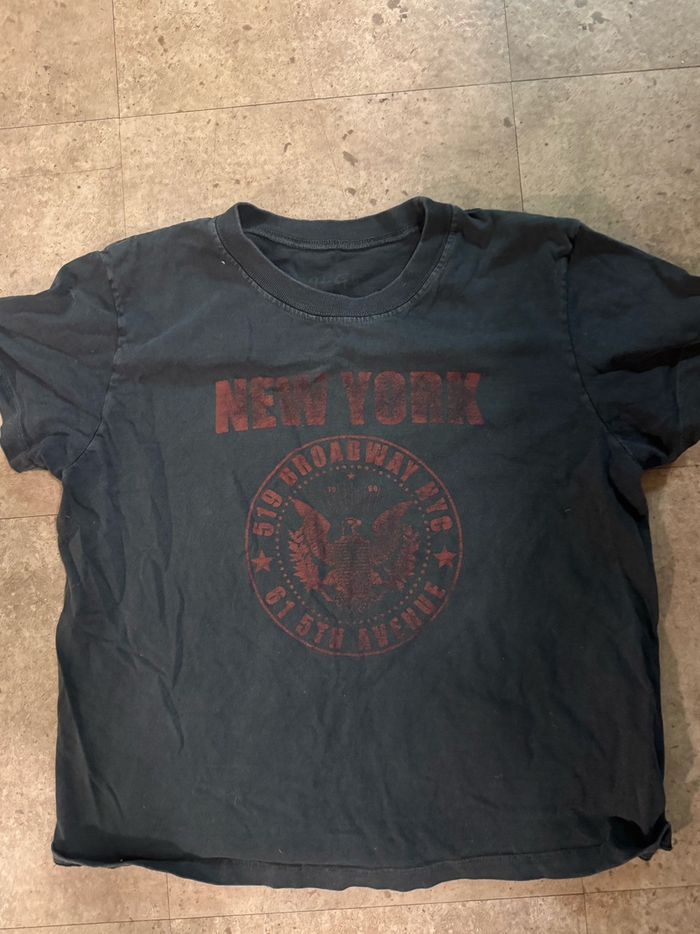 Women’s Black Brandy Melville 'New York' Graphic Tee - Vintage Style
